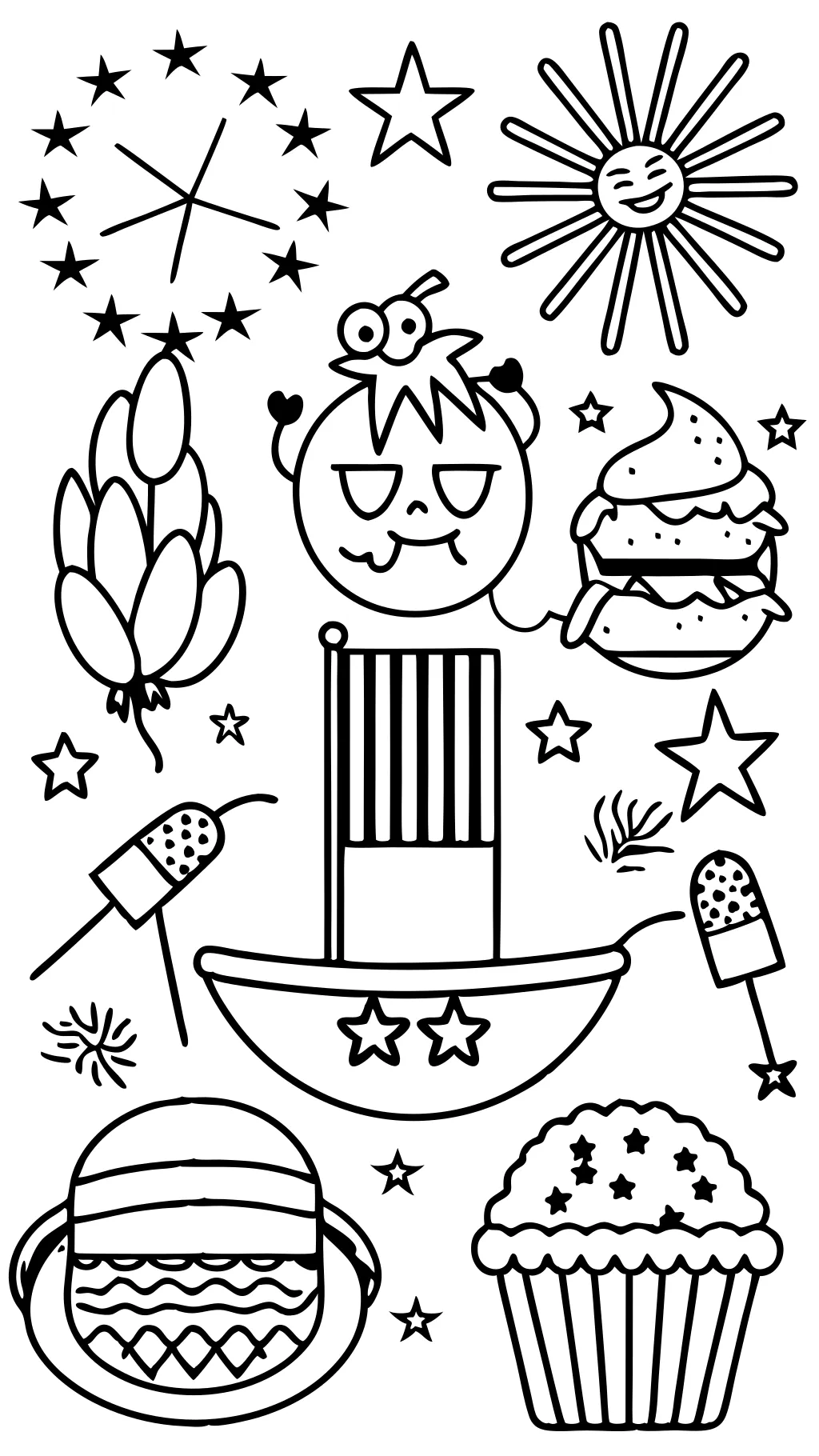 4th of july coloring pages free